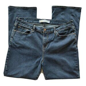 Levi Signature Gold Womens Mid Rise Bootcut Dark Wash Stretch Jeans-18S (34x29)